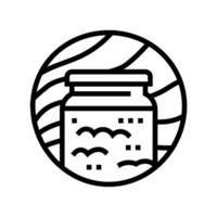ghee ayurveda line icon illustration vector