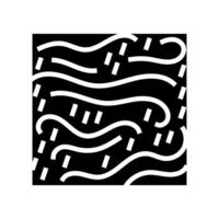 rain and wind hurricane disaster glyph icon illustration vector