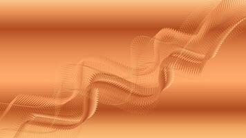 Wood color abstract wavy lines and wooden color gradient background vector