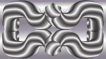 Steel metal silver abstract background with Hexagonal-faced objects vector