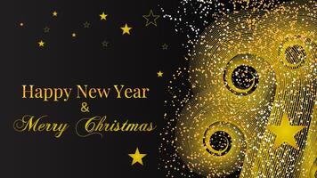 Merry Christmas and Happy New Year Traditional Background Design vector
