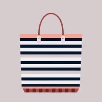 shopping bag with a handle on a gray background vector