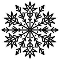 snowflake coloring pages vector