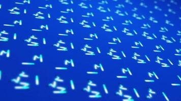 Abstract blue line animation, geometric pattern in blue background. video