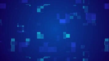Futuristic technology background animation, animated digital blue shape suitable for presentations about event technology, computer hardware and data visualization. video