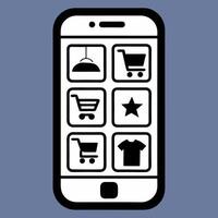 Mobile app design vector