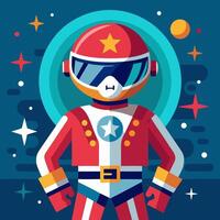 An illustration of a astronaut in space vector