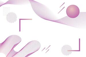 Abstract purple wave motion with geometric. On a white background vector