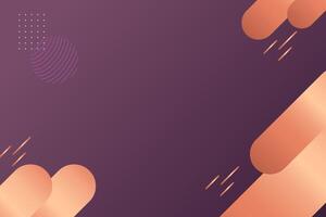 abstract geometric shapes composition background. on gradient purple background for web banners, flyers, posters or brochure vector