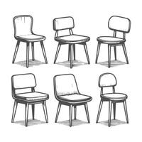 Modern Simplicity- A Collection of Minimalist Chairs for Every Room vector