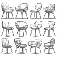 Essential Minimalist Chairs for Modern Spaces vector