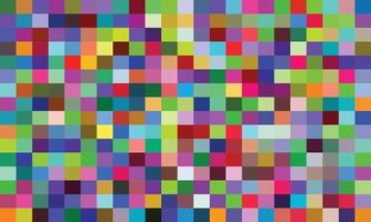 Colorful pixelated mosaic background with vibrant squares in a diverse palette, creating a playful and dynamic design. Perfect for modern digital art, abstract wallpaper, and creative backgrounds vector