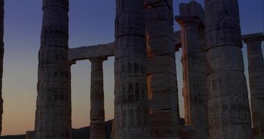 Panoramic View Of The Aegean Sea In The Afternoon During Sunset Hours video