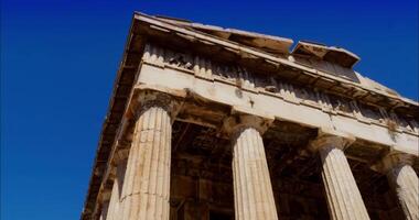 Panoramic View Of The Ancient Agora In Athens video