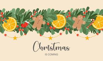 Christmas element pattern for Winter concept. vector