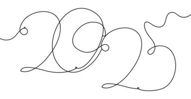 Happy New Year 2025 vector