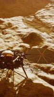 Insight Mars exploring the surface of red planet. Elements furnished by NASA. video