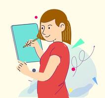 Digital marketing concept illustrations. Modern flat design illustration of Data Analysis. vector