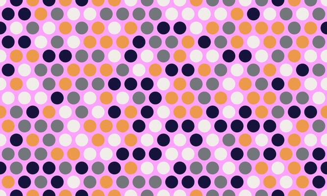polka dot pattern with abstract round shapes. Great for textile designs, seamless wallpapers, or trendy poster backgrounds with a minimalist geometric style.