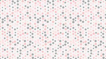 Seamless polka dot with geometric circles, perfect for fabric prints, posters, or abstract backgrounds. Trendy pattern for wallpapers and textile designs. vector