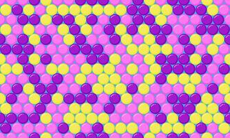 dotted pattern with colorful geometric circles. Perfect for textile, seamless wallpapers, and trendy abstract backgrounds for modern design. vector