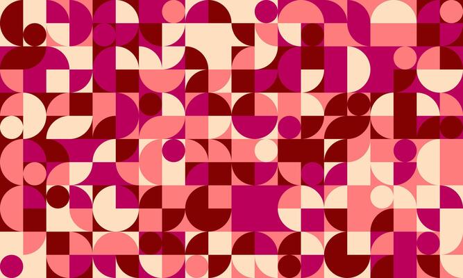 Minimal geometric design with sharp shapes and mosaic repetition. Ideal for seamless backgrounds, modern textile patterns, or trendy poster covers.
