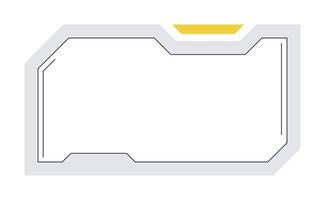 Futuristic element illustration. Colorful lower third overlay. vector