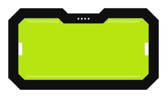 Futuristic element illustration. Colorful lower third overlay. vector