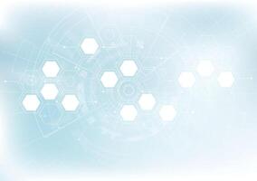 Abstract background hexagons design. science futuristic energy technology. Hi-tech digital concept vector