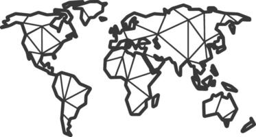World map illustration vector