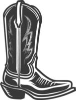 A cowboy boot on a white background vector