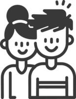 Couple icon illustration vector