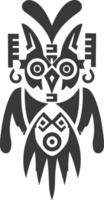 Stylized Geometric Owl with Sharp Features vector
