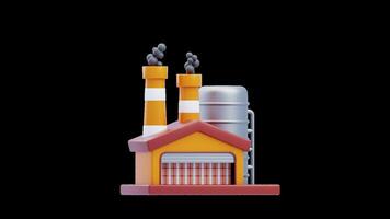 3D Animation of Factory Building video