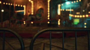 An empty amusement park in the evening reveals nostalgic charm and solitude video