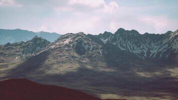Majestic mountain range in the Andes during a clear afternoon video