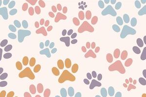 Adorable Animal Paw Patterns for Playful and Fun Projects vector