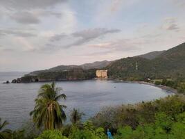 A view of one of the beaches on the island of Lombok, Indonesia photo