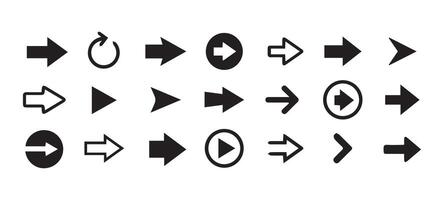 Modern Arrows Cursor simple pack. Illustration eps 10 vector