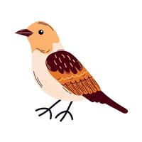Spring birds single element. Spring singing birds. birds for postcards and t-shirts. vector