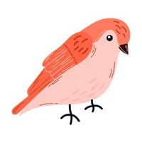 Spring birds single element. Spring singing birds. birds for postcards and t-shirts. vector