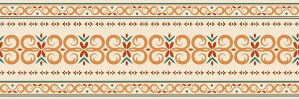 Seamless border. Traditional decorative border design for textile, wallpaper, web, print, paper backdrop background vector