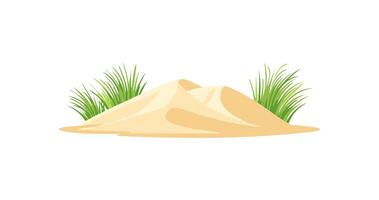 Sandy Dunes with Sparse Grass vector