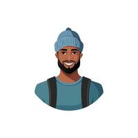 Mountain Man with Beanie vector