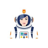 Astronaut in Helmet vector