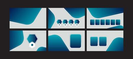 Sleek and Stylish Modern Presentation Templates vector