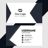 Professional business card template design vector