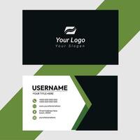 Corporate modern business card design vector