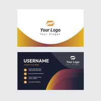 Modern and colourful Business Card Design vector