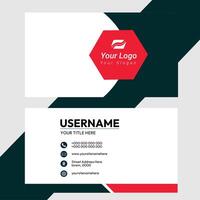 Modern Minimalist Business Card Design. vector